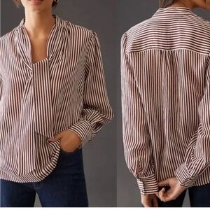Anthropologie MAEVE striped blouse
